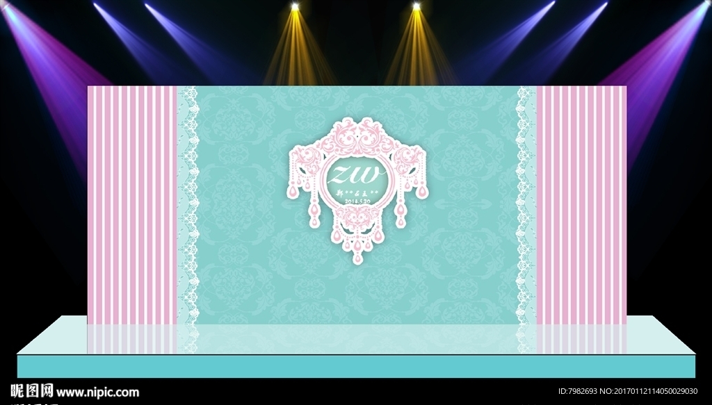 舞台背景 婚庆生日背景