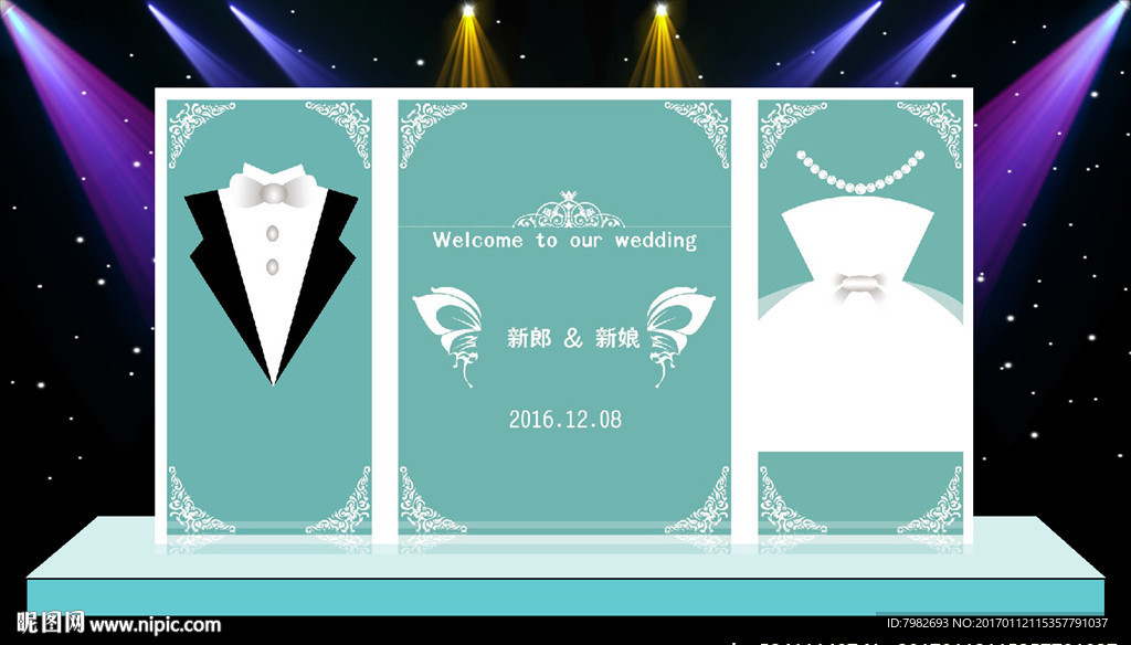 结婚 婚庆背景墙 照片墙