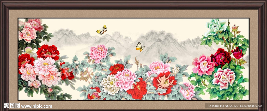 国画牡丹