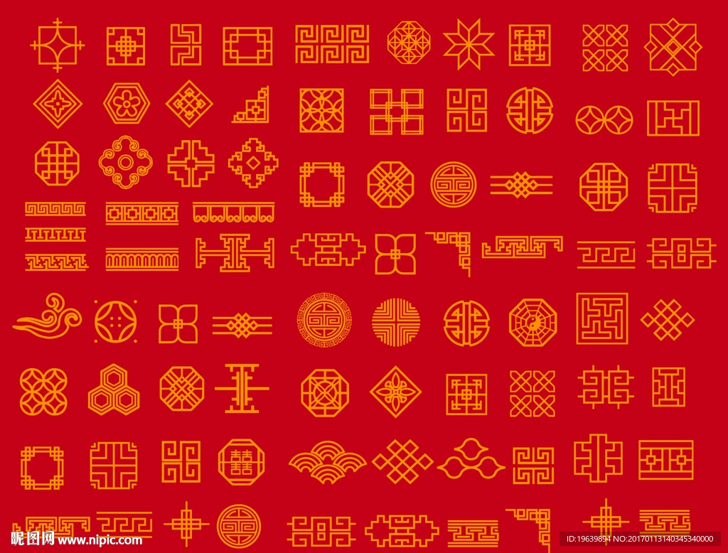 中式装饰花纹