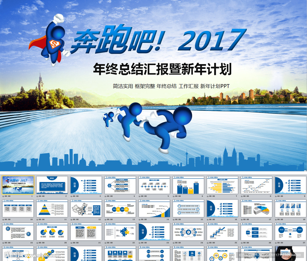 2017鸡年工作总结PPT