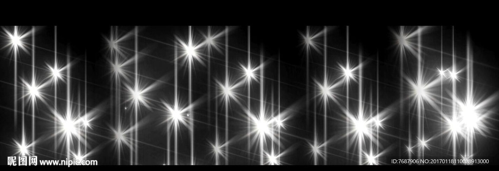 disco白色闪耀星光led