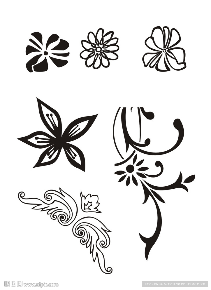 矢量花纹