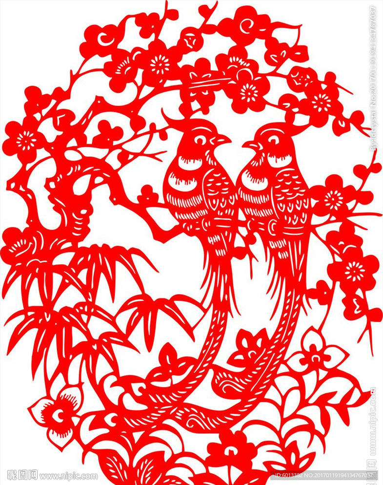 中国传统剪纸简单纹样图片