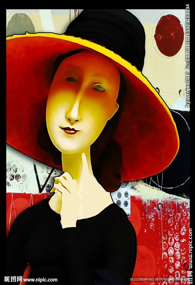 欧洲古典女人油画