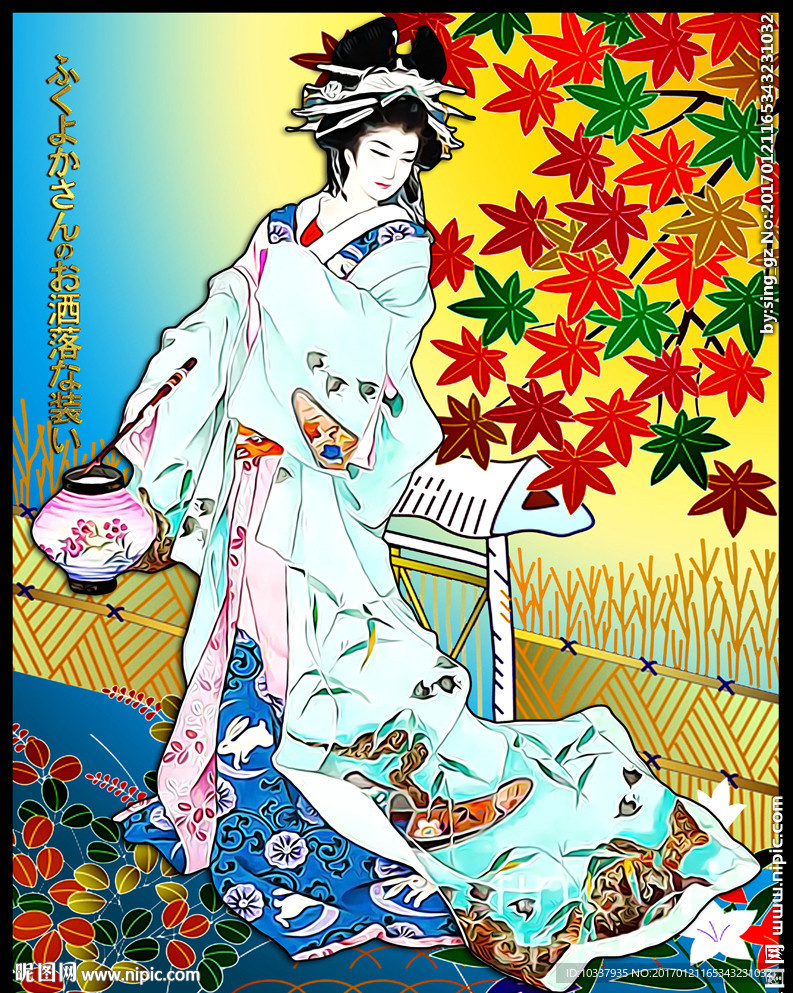 日本古典女人插画