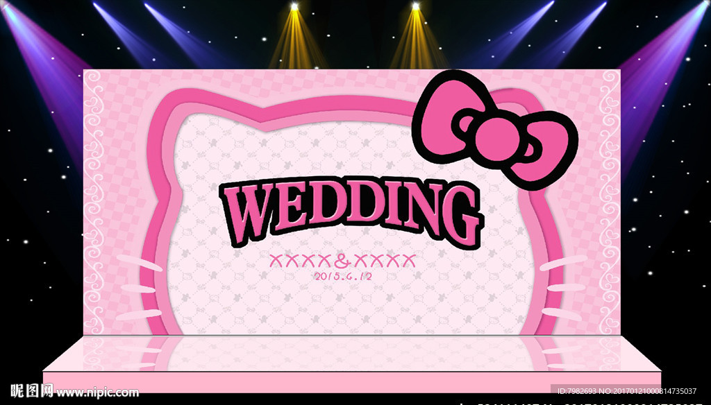 结婚 婚庆 舞台活动背景