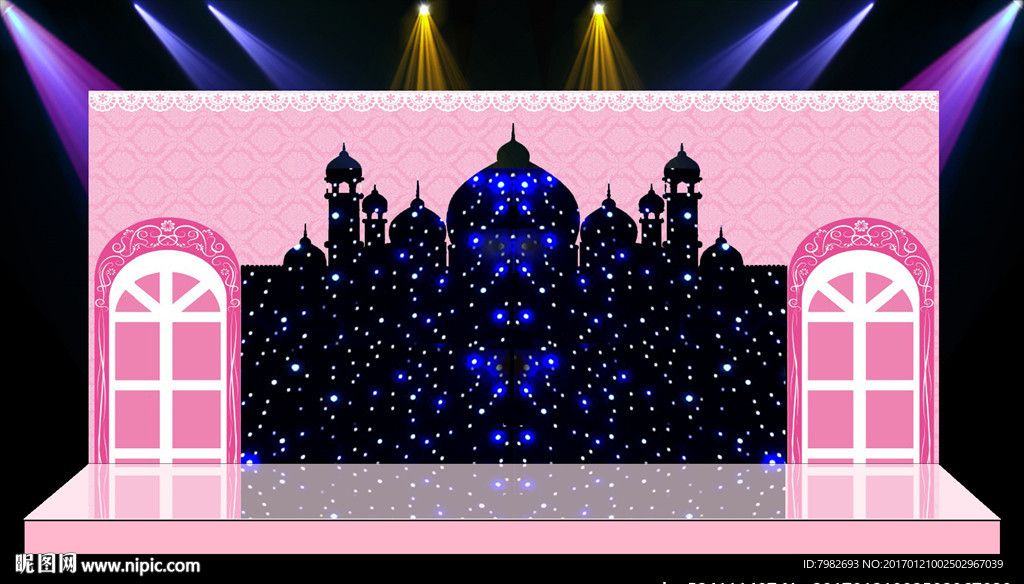 结婚婚庆舞台活动背景