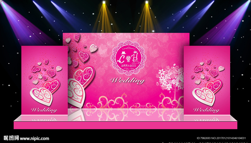 结婚婚庆背景 活动宣传