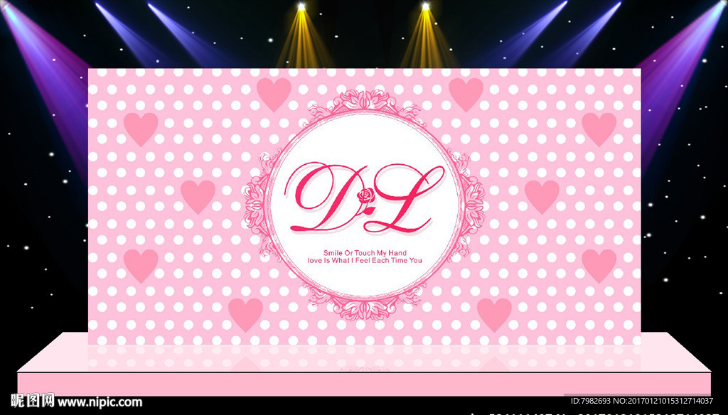 结婚婚庆背景 粉色