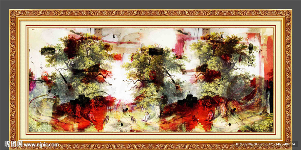 抽象油画