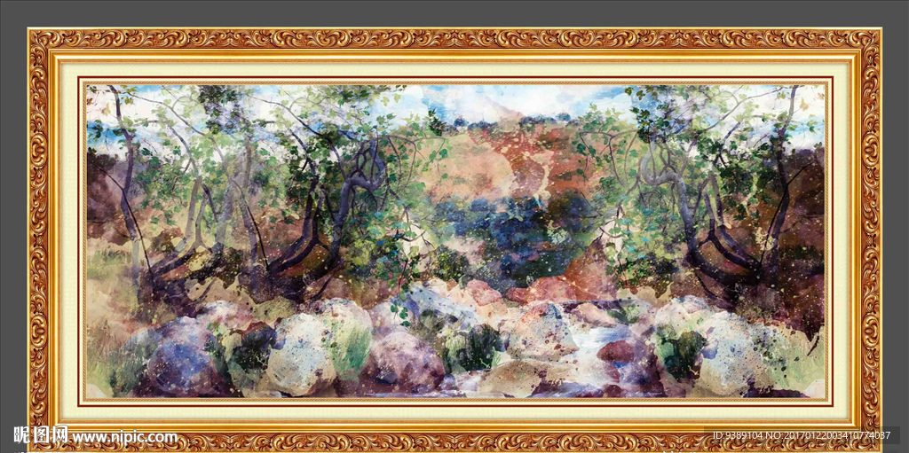 抽象油画