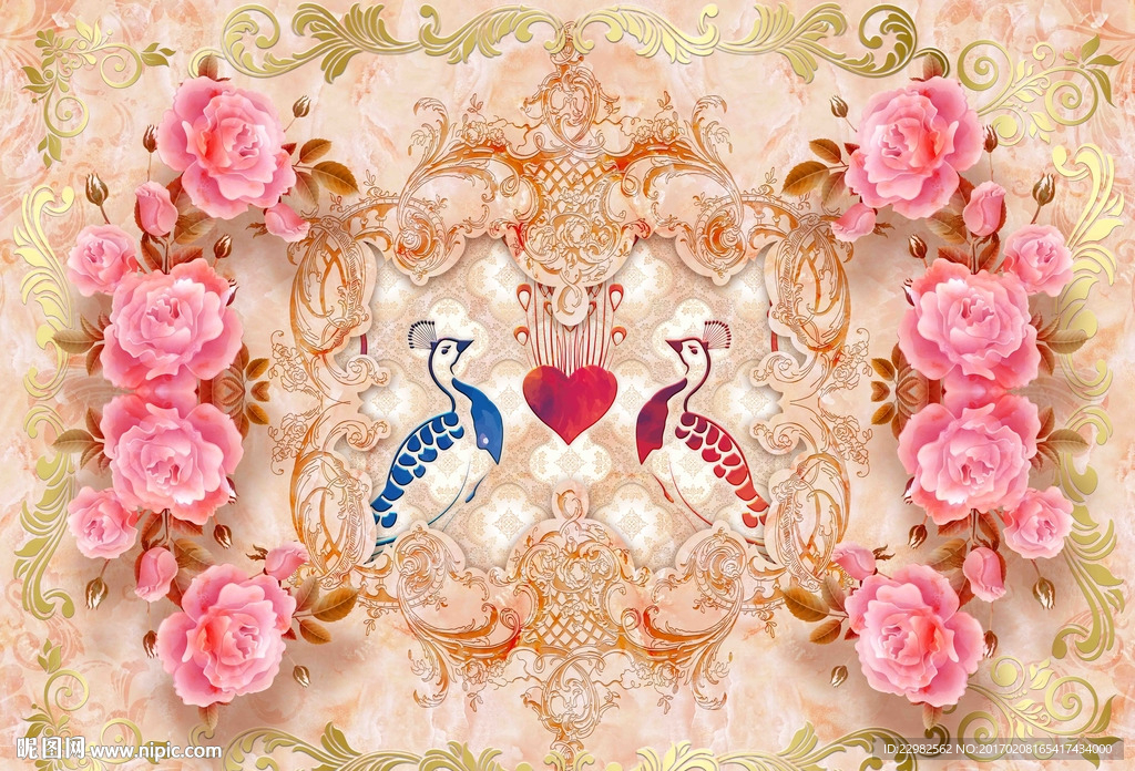 欧式玉雕背景墙