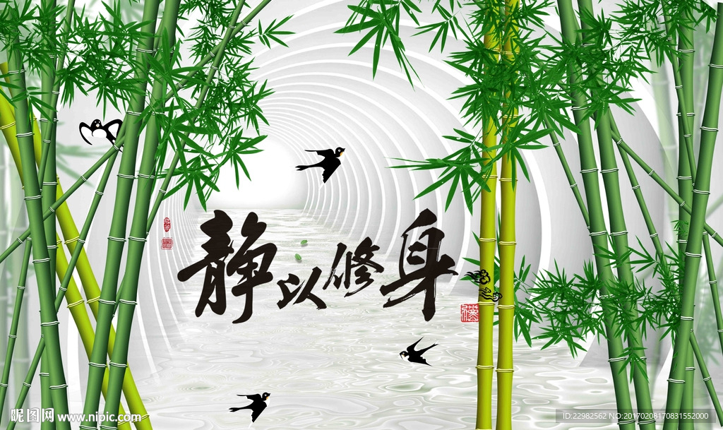 富贵竹背景墙