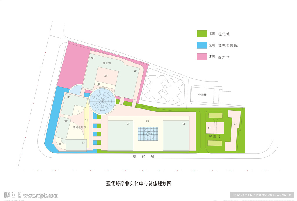 商业文化中心部平面图