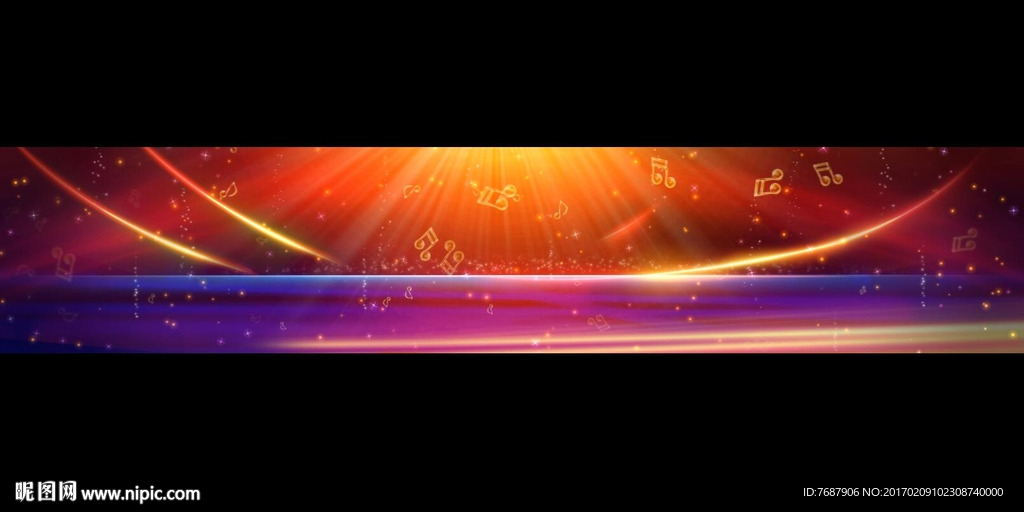 超宽屏红色意境