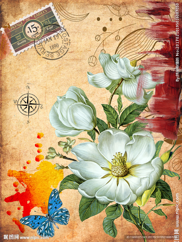花卉油画