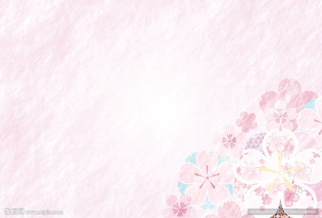 卡通花底纹