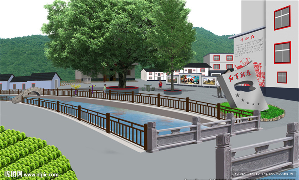 新农村节点建设改造规划效果图