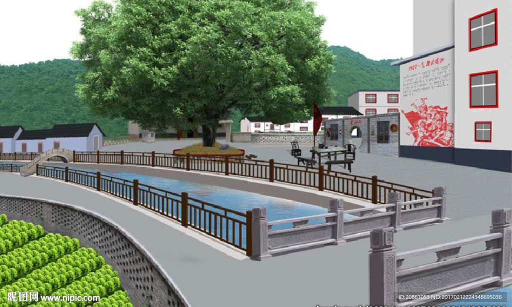 新农村节点建设改造规划效果图