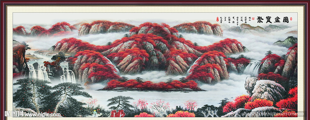 国画聚宝盆