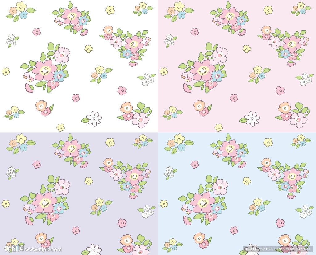 碎花矢量