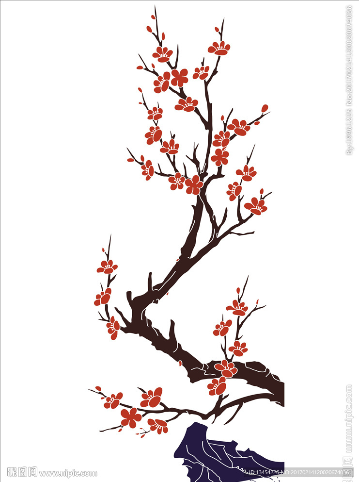 玄关 梅花 矢量文件