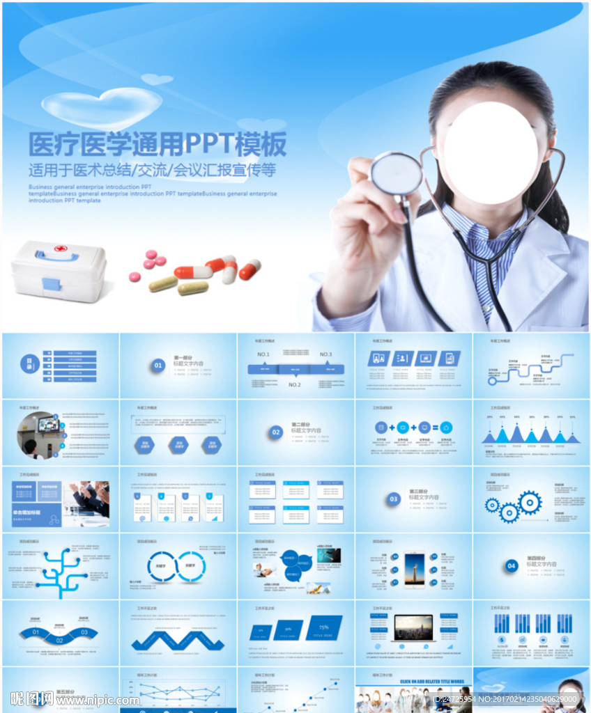 医疗医学通用PPT模板