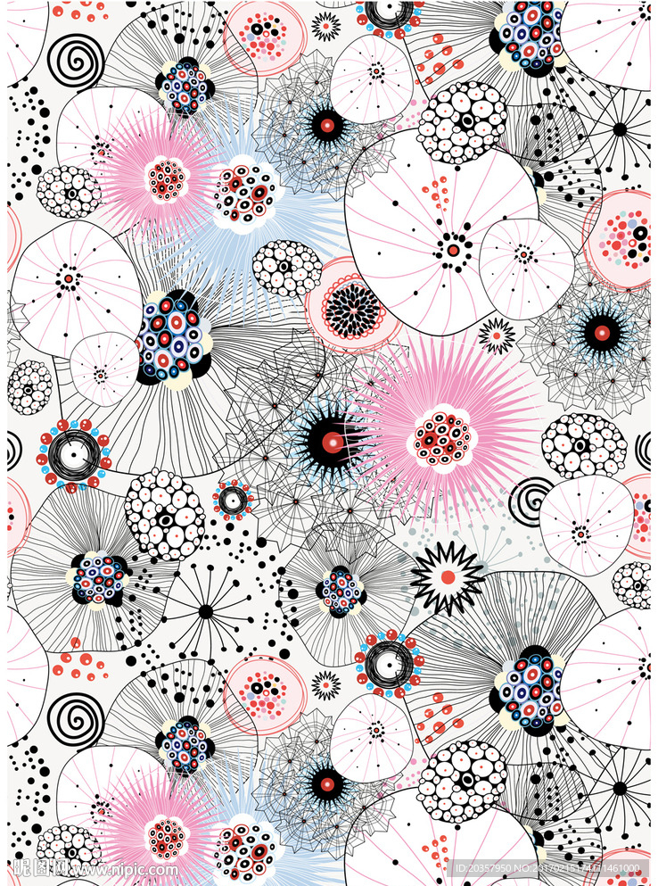 水彩花卉 卡通花朵