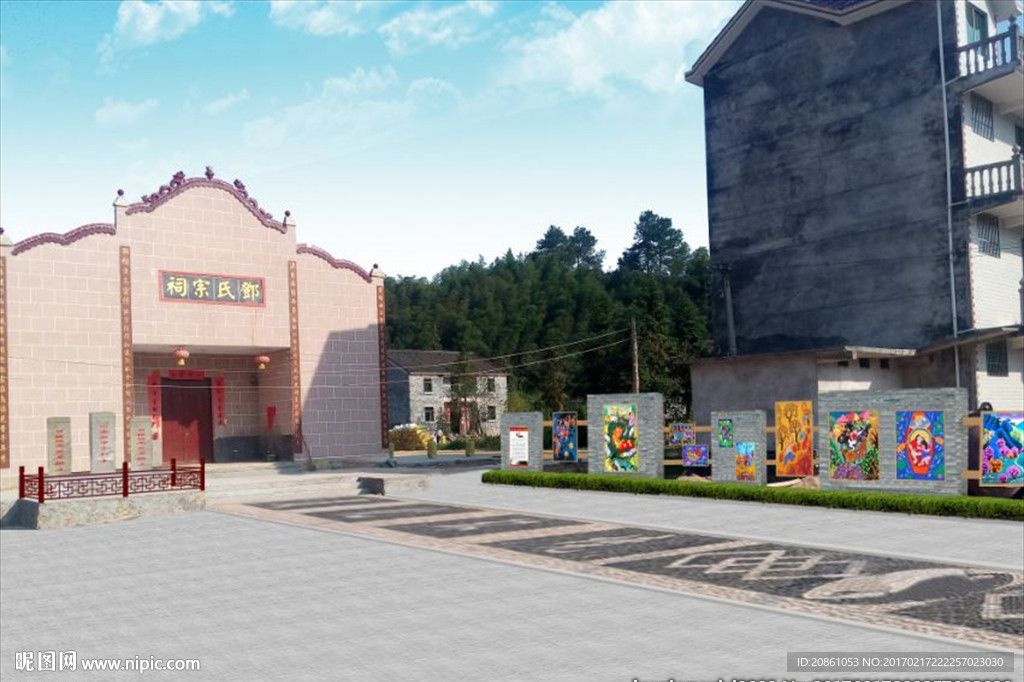 新农村节点改造设计效果图