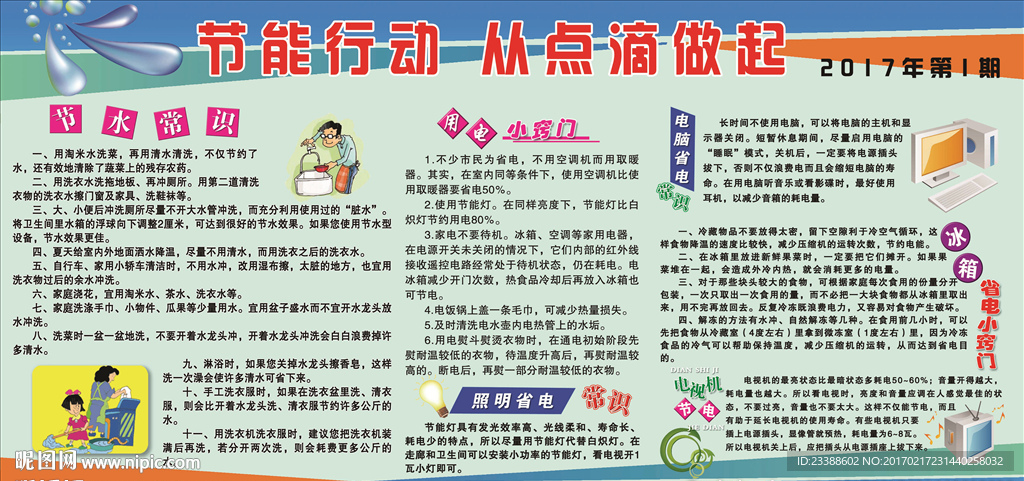 节能行动宣传栏