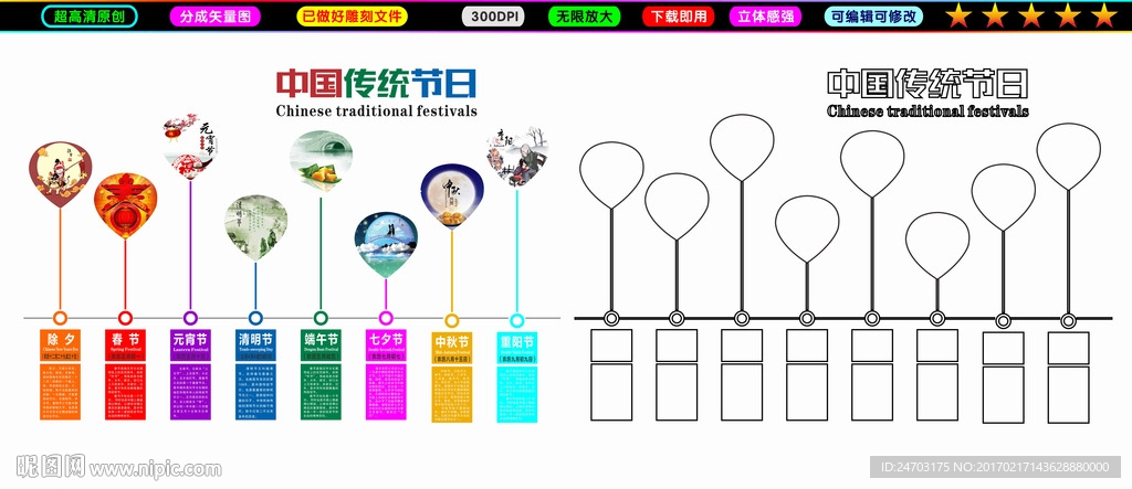 中国传统节日十二节气二十四节气