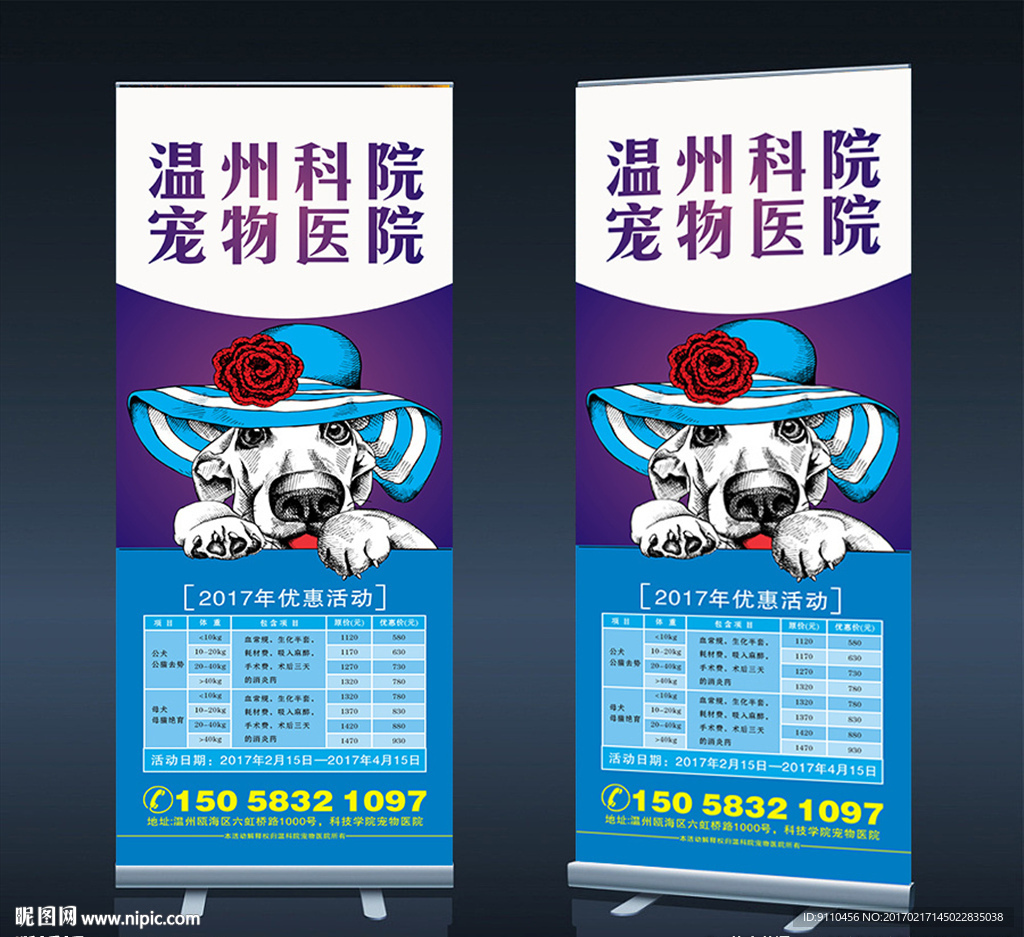 宠物医院易拉宝