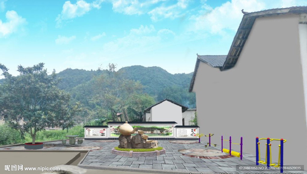 新农村节点改造设计效果图