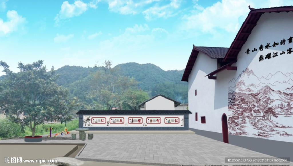 新农村节点改造设计效果图