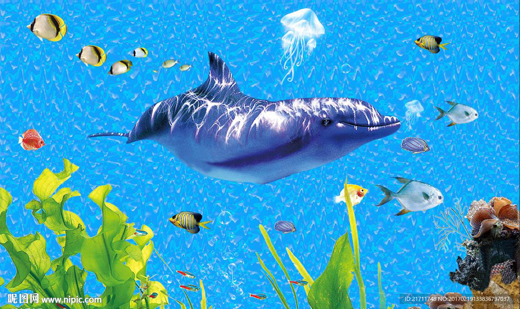 海底世界电视背景墙