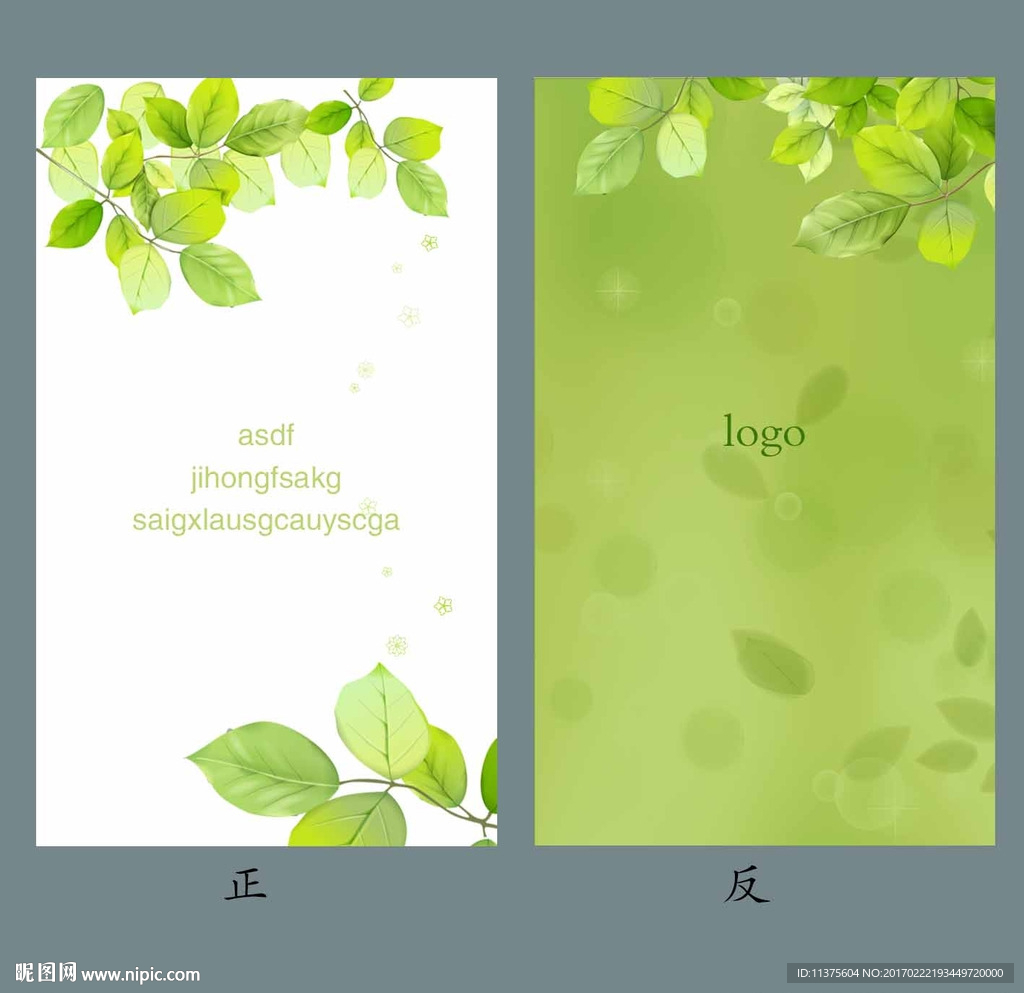 绿色名片