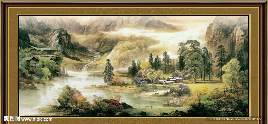 巨幅山水画