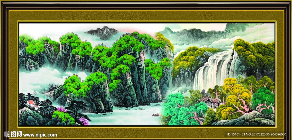 巨幅山水画