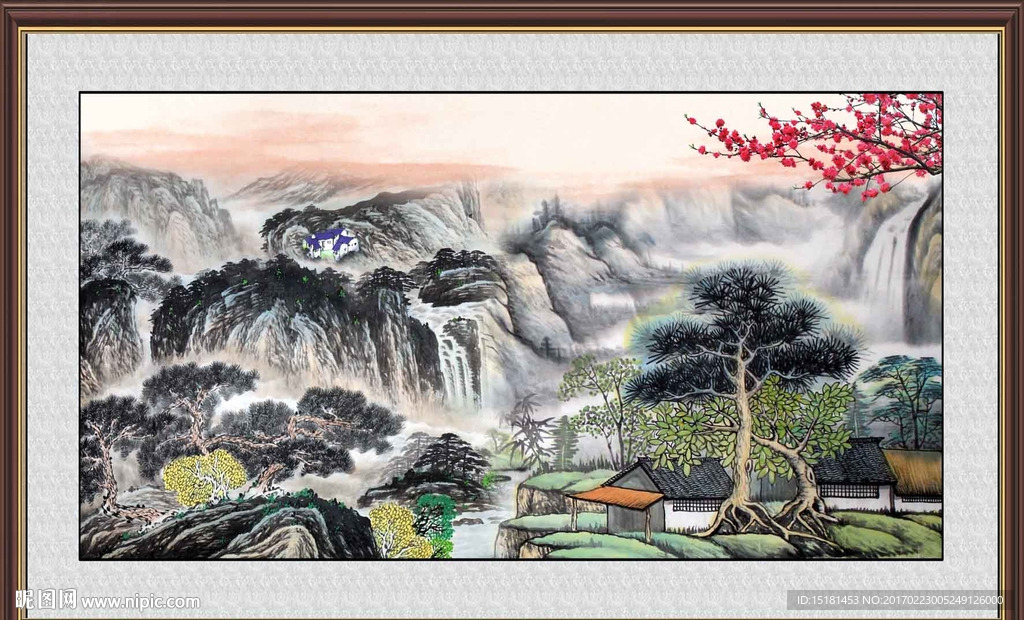 巨幅山水画