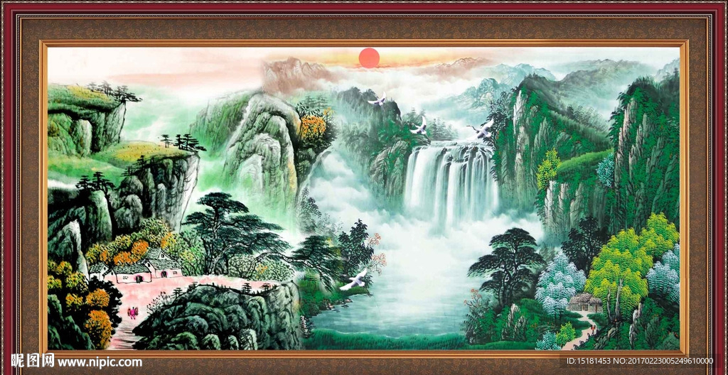巨幅山水画