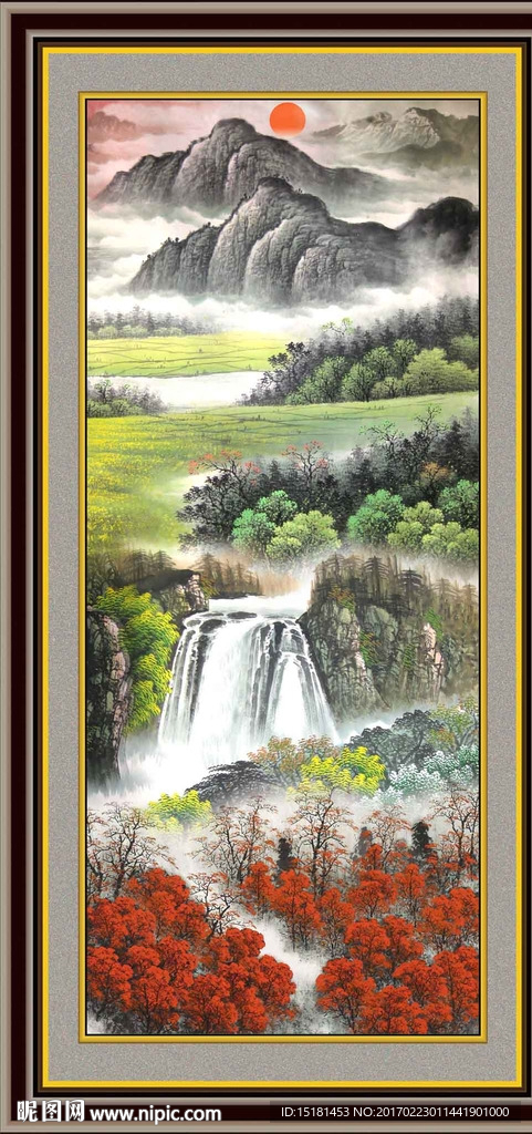 巨幅山水画