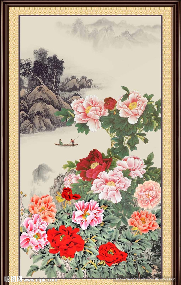 国画牡丹