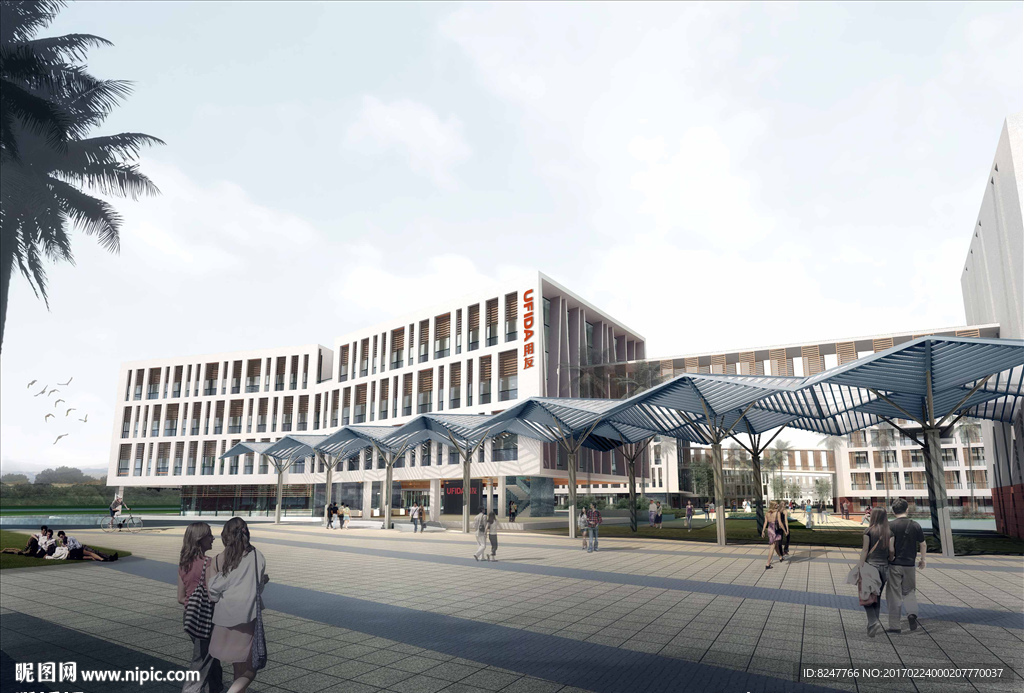 智能软件园建筑效果图