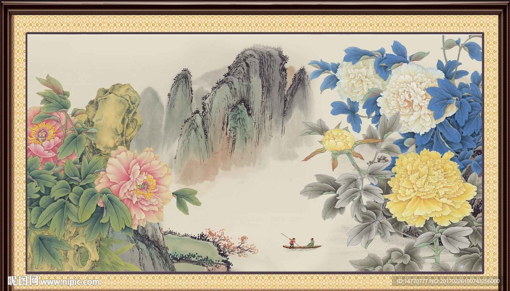 国画牡丹