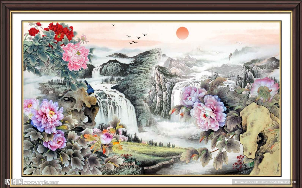 国画牡丹