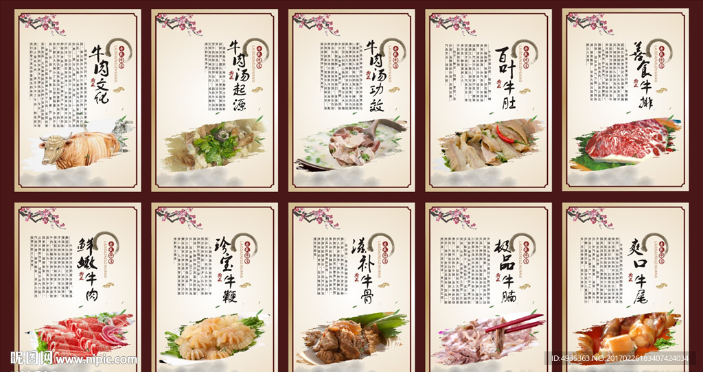 牛肉展板
