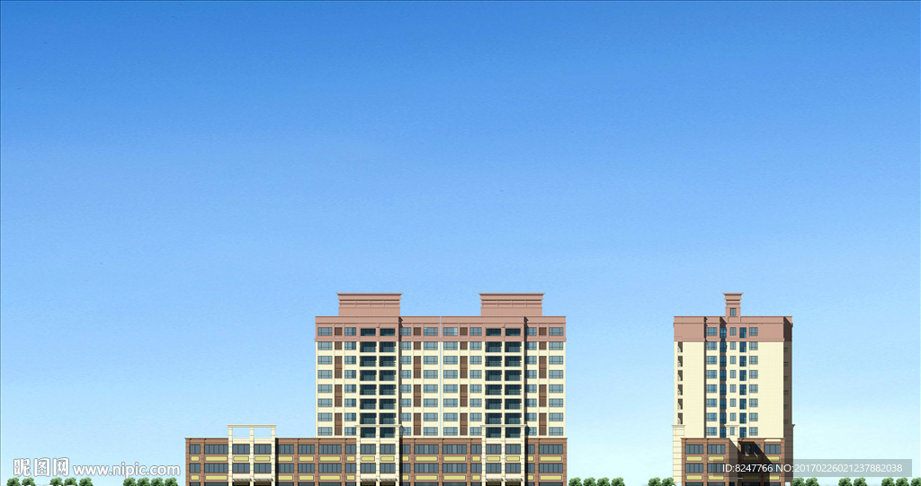 立面建筑效果图