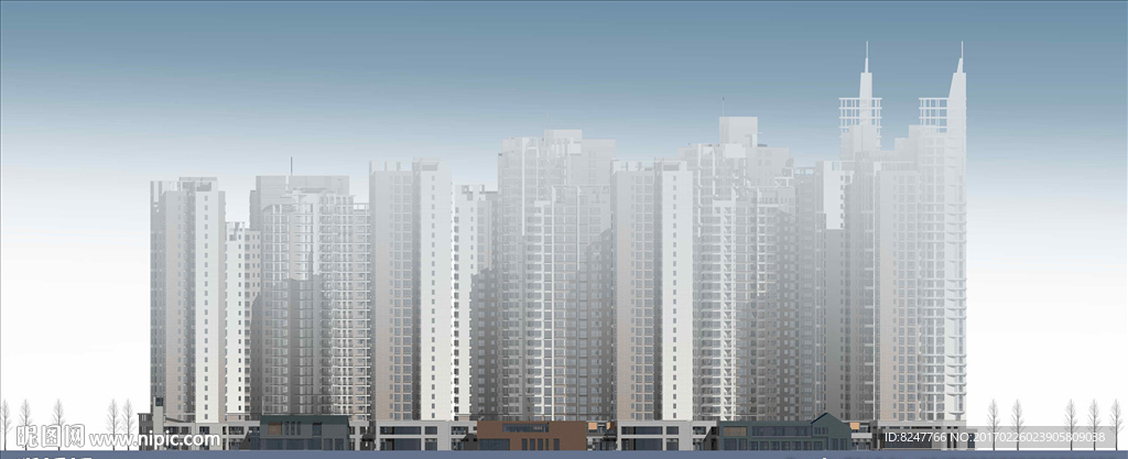 立面建筑效果图