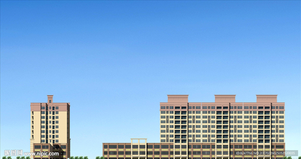 立面建筑效果图